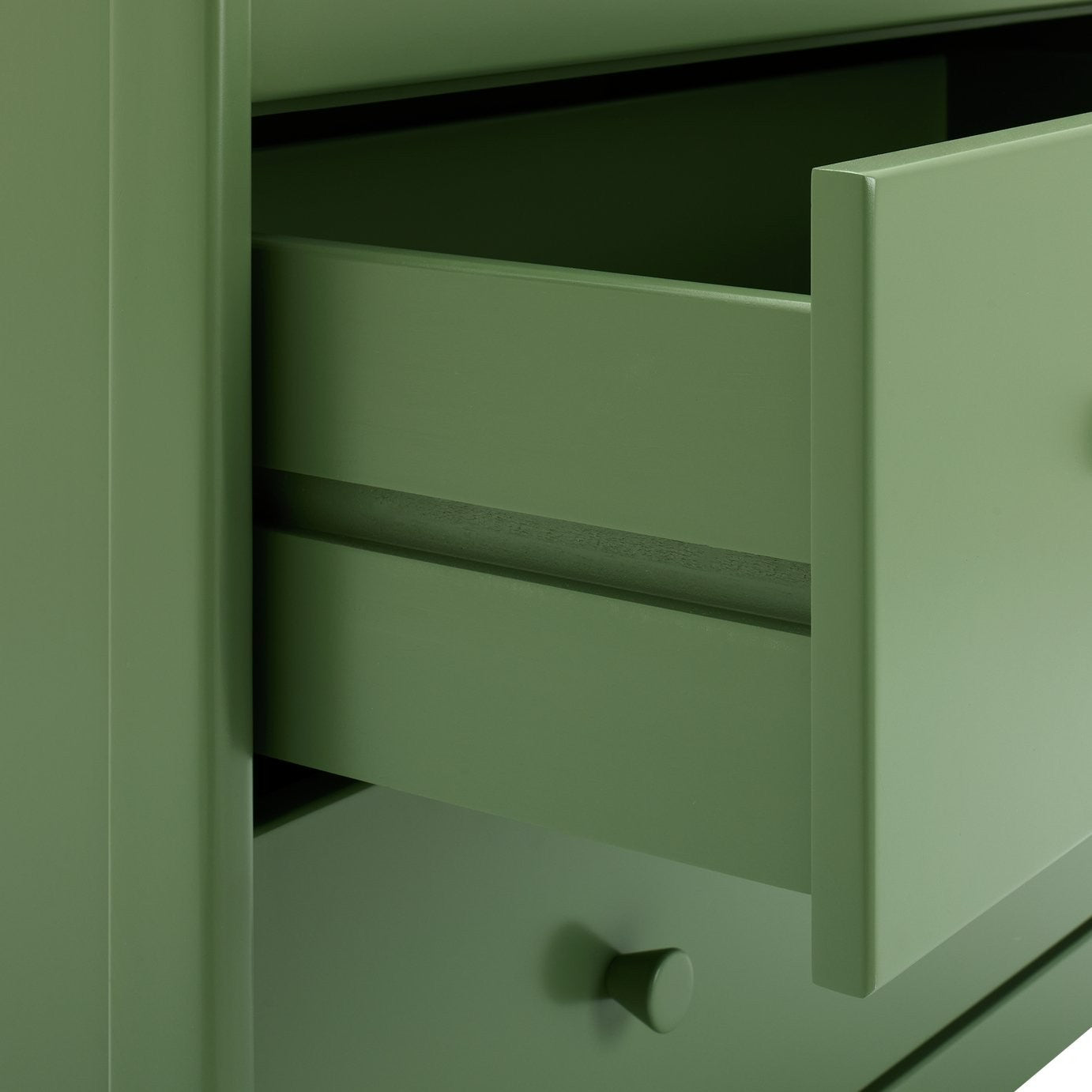 Bronte 3 Drawer Chest - Green | Bold color storage unit