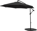 2.5m Overhanging Garden Parasol - Black ( B Grade 11826 )