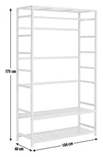 Cullen Double Bamboo Open Wardrobe - Oak