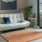 Habitat Mirage Carved Ginger Cut Pile Rug - 170x120cm