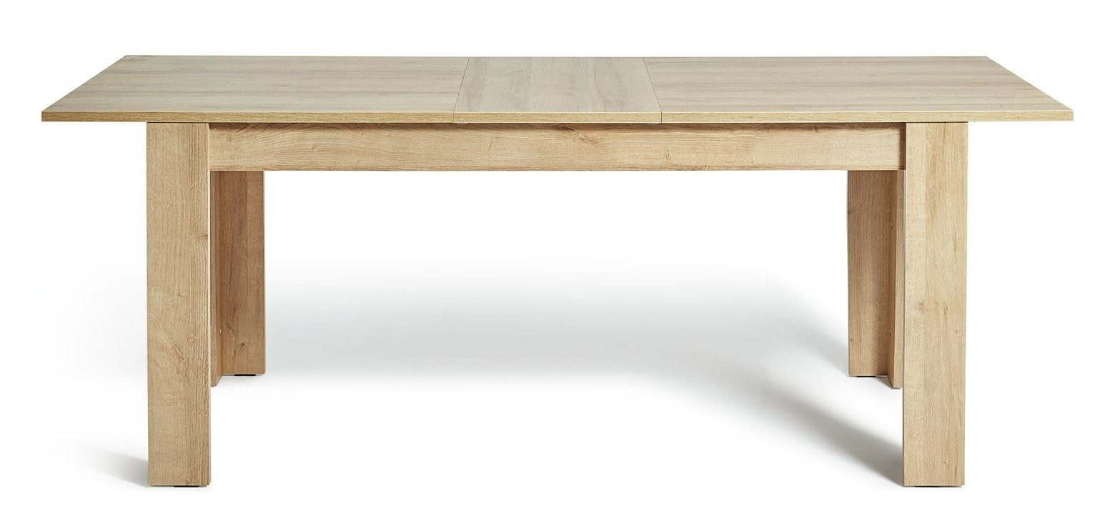 Home Miami Extending 6 - 8 Seater Table - Oak Effect | Large dining table