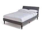 Mondial Double Bed Frame - Grey