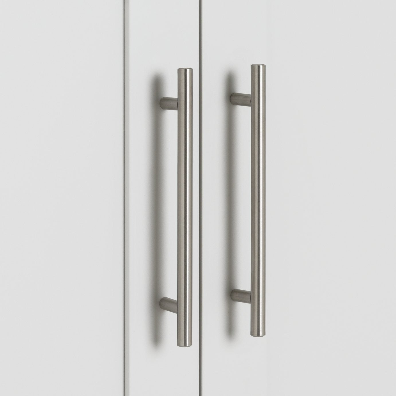Munich Panelled 2 Door Wardrobe - White | Modern white wardrobe