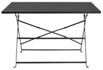 Habitat Eve 4 Seater Folding Metal Patio Set Black | Outdoor Garden Table Chairs