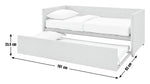 Home Tamara Trundle Day Bed - Natural | Sofa bed for small rooms