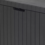 Keter City 113L Outdoor Garden Storage Box - Grey