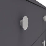 Seville 2 Piece 1 Door Wardrobe Set - Anthracite