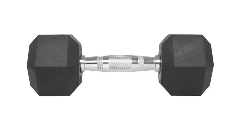 Pro Fitness 10kg Hex Dumbbell Set | Strength Training Weights Home Gym Equipment