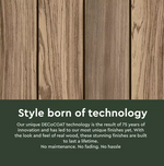 Keter 380L Signature Oakwood Effect Garden Storage Box Brown | Outdoor Storage