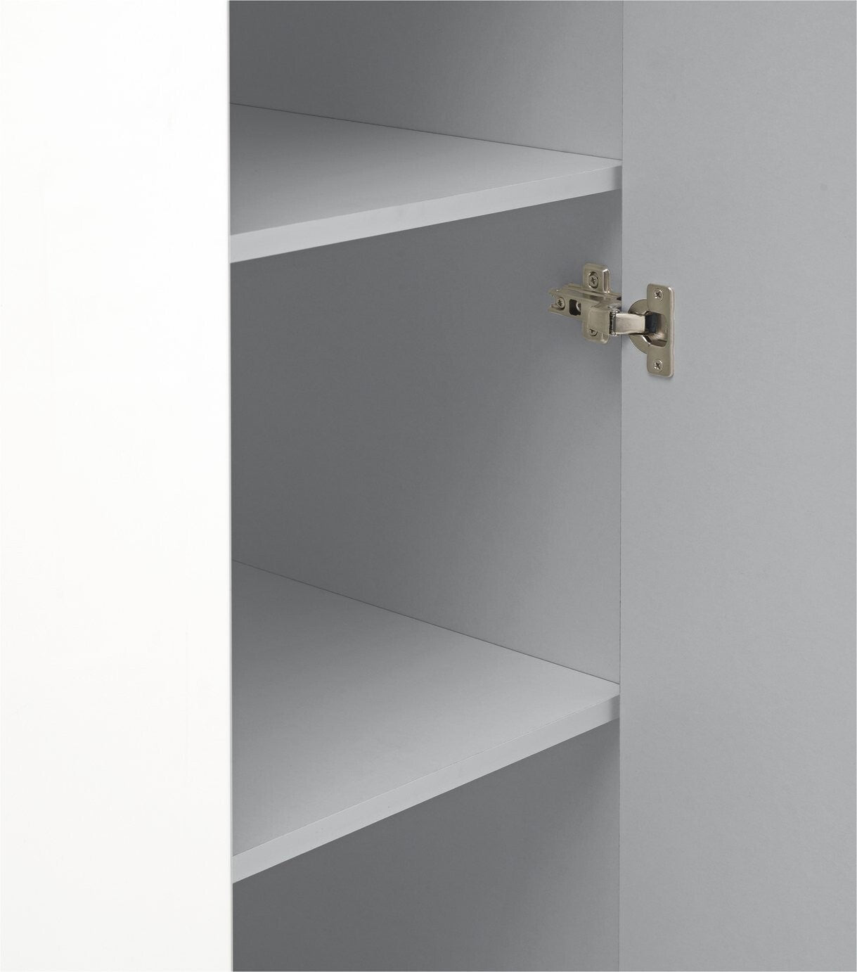 Malibu 3 Door 4 Drawer Mirror Wardrobe - Grey ( B Grade 47161 - 47170 )