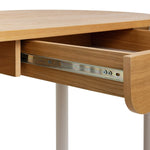 Rita 1 Drawer Office Desk - Natural