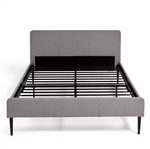 Kristopher Small Double Fabric Bed Frame - Grey