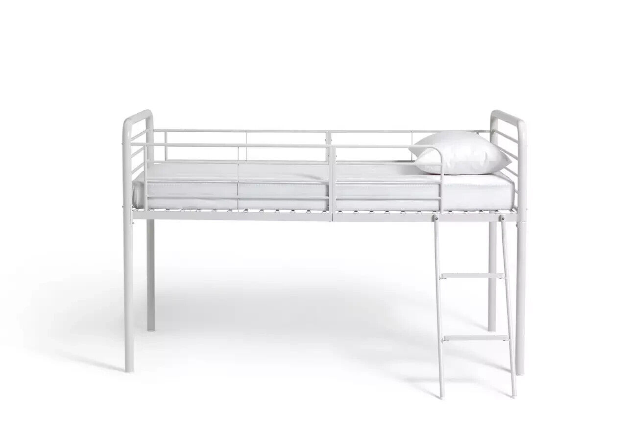 Jo Mid Sleeper Bed Frame - White