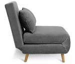 Habitat Roma Single Compact Fabric Chairbed - Grey