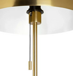 Mushroom Floor Lamp Brushed Brass | Modern Standing Floor Light Home Lighting