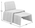 Habitat Kelham Rattan Effect Garden Chair - Brown