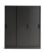 Home Nova 3 Door Sliding Wardrobe - Anthracite | Functional Bedroom Solution