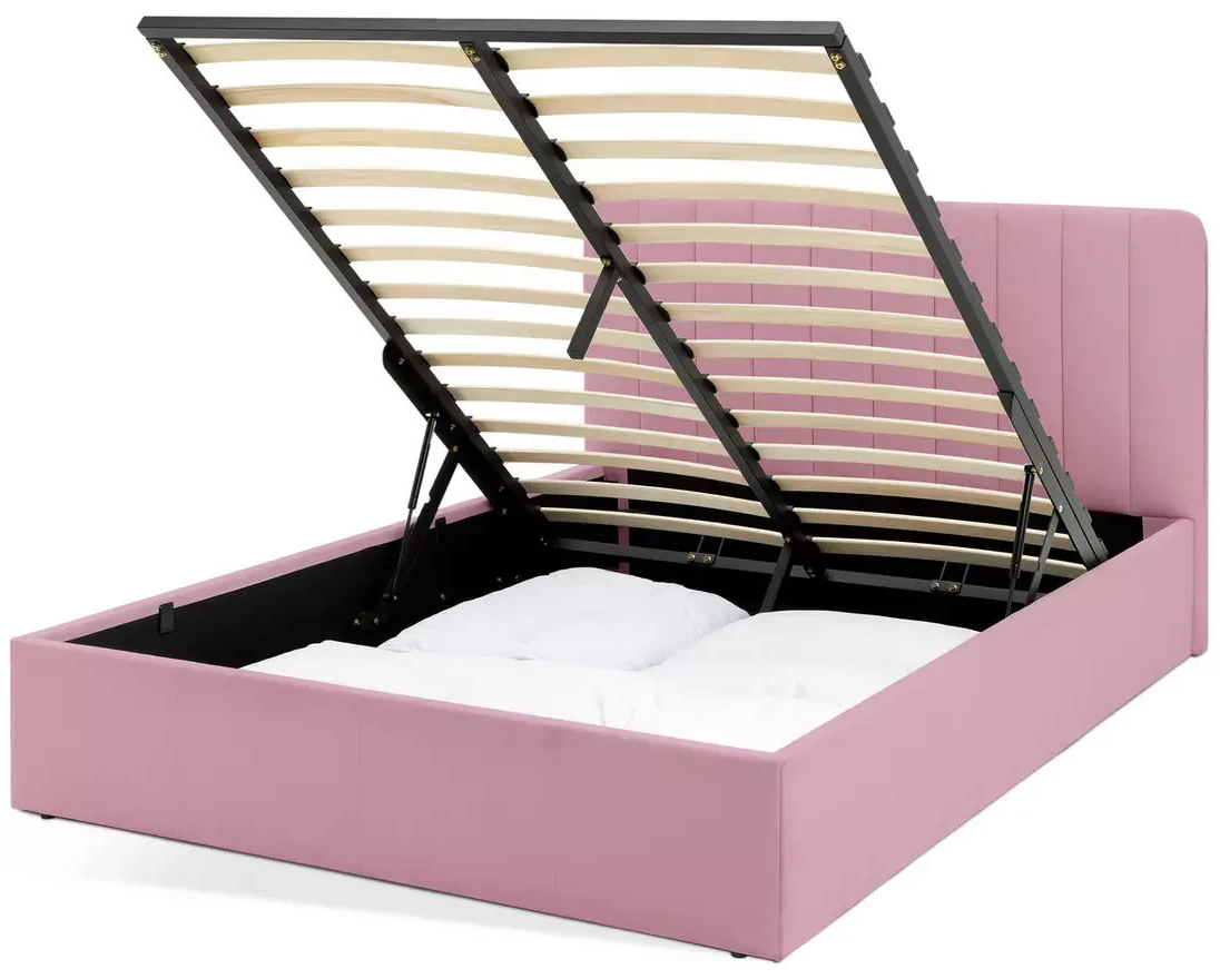 Pandora Small Double End Lift Ottoman Bed - Pink (B Grade)