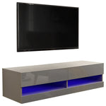 GFW Galicia 120cm LED Wall TV Unit - Grey