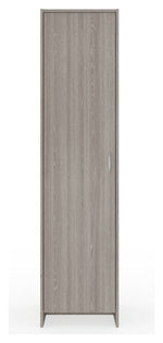Seville 2 Piece 1 Door Wardrobe Set - Grey & Oak
