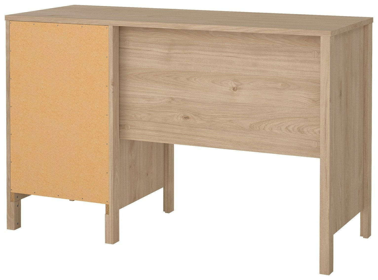 Tvilum Madrid 3 Drawer Office Desk - Oak | Minimalist Approach Workspace Setup