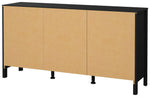 Tvilum Madrid 2 Door 3 Drawer Sideboard - Black | Black sideboard