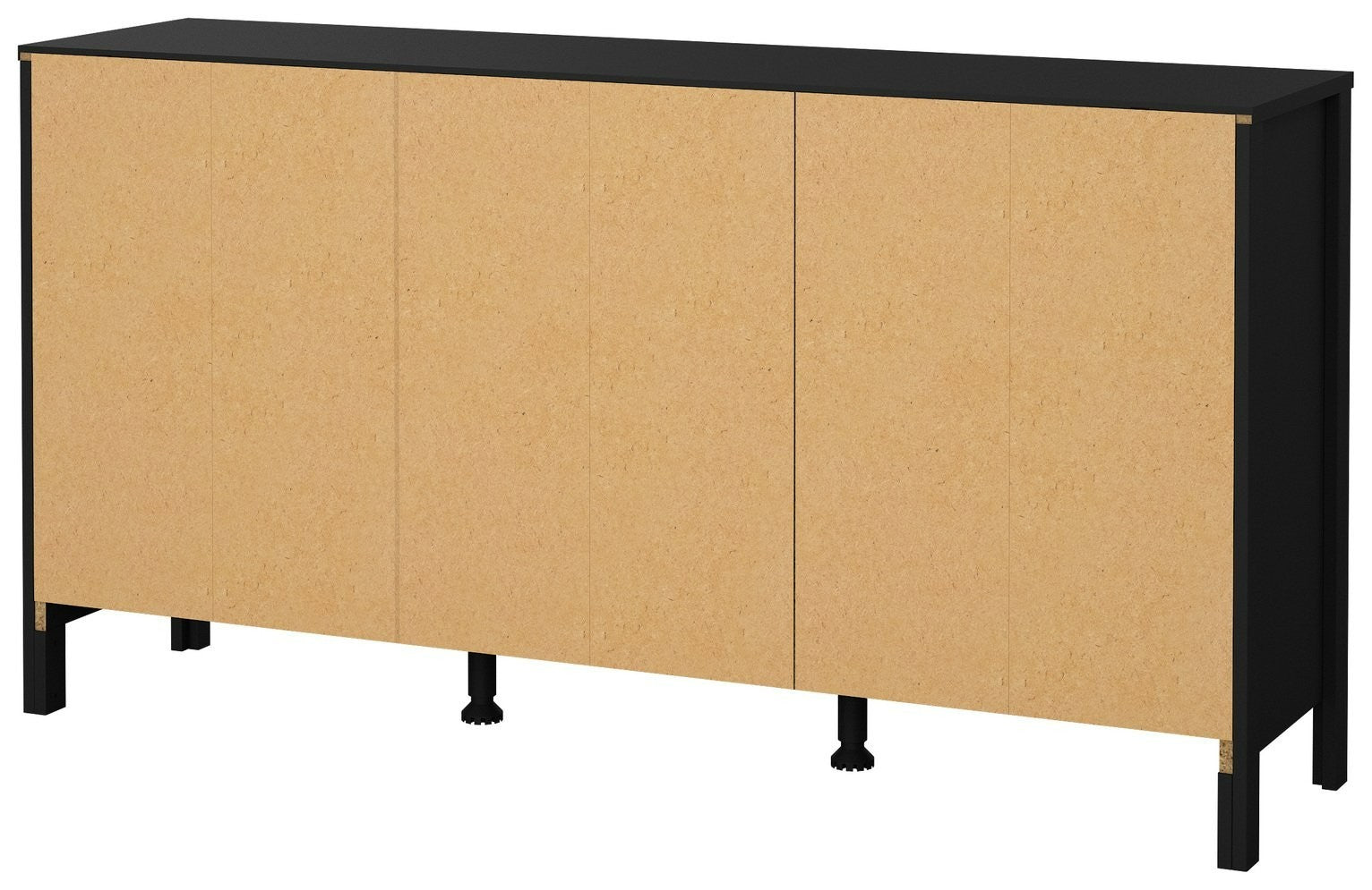 Tvilum Madrid 2 Door 3 Drawer Sideboard - Black | Black sideboard