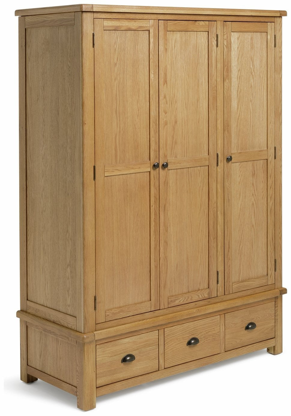 Home Kent 3 Door 3 Drawer Wardrobe - Oak