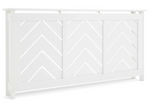 Habitat Chevron Large Radiator Cover White | Modern Radiator Cabinet with