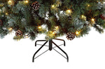 6ft Pre lit Blue Oscar With Pine Cone Christmas Tree