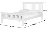 Home Aubrey Double Wooden Bed Frame - Two Tone (B Grade)