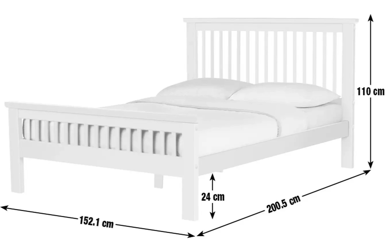 Home Aubrey Double Wooden Bed Frame - Two Tone (B Grade)