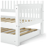 Home Aspley Trundle Day Bed - White | Compact Spare Room Setup