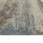 Habitat Distressed Abstract Blue Flatweave Rug - 230x160cm