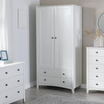 Minato 2 Door 2 Drawer Wardrobe - White ( B Grade )