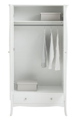 Home 2 Door 1 Drawer Wardrobe - White | Curvaceous looks wardrobe