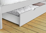 Aspley Single Under Bed Wooden Drawer - White | Underbed Storage Solution