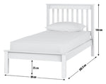 Habitat Noah Single Bed Frame - White