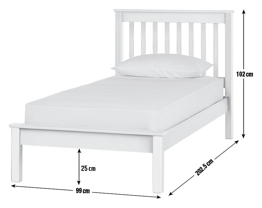 Habitat Noah Single Bed Frame - White