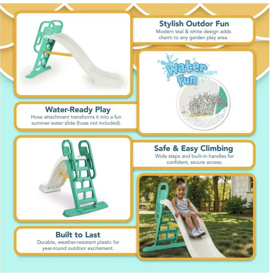 Dolu Big Splash Kids Slide | Outdoor Children’s Play Slide Equipment