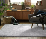 Habitat Noodle Shaggy Plain Rug - Grey - 160x230cm