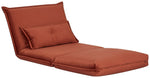 Lottie Fabric Chair Bed - Rust