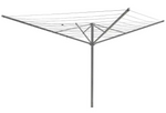 Home 50m 4 Arm All Metal Rotary Airer | Heavy Duty Outdoor Clothes Drying Line