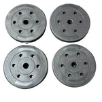 20kg Weight Plates Set For Dumbbells & Barbell - 1 Inch 4x 5kg Discs