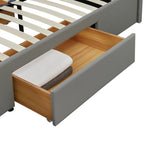 Lavendon 4 Drawer Double Bed Frame - Grey | Stylishly Practical Bed Frame