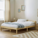 Home Karee Wooden Double Bed Frame Pine | Wooden Double Bed Bedroom Furniture