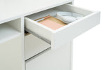 Home Pepper 2 Drawer Pedestal Office Desk - White ( B Grade )
