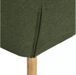 Home Alarik Pair of Fabric Dining Chairs Green | Upholstered Dining Seating