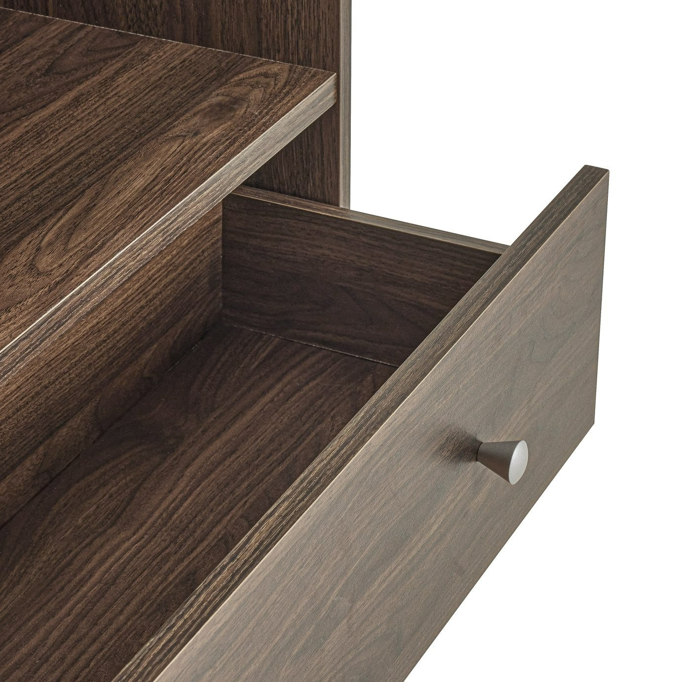 Home Maine 2 Drawer Bookcase - Walnut | Neat Accessory Storage