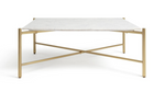 Habitat Elba Solid Marble Coffee Table - Brass